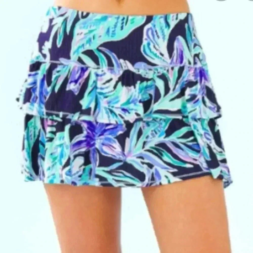 Lilly Pulitzer Althea active skort ready set gecko luxletic XXS